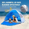 MaseiKar UPF 50+ Pop Up Beach Tent Sun Shelter for 3/4 Person, Portable Beach Umbrella Cabana - 3 of 4