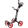 Probe Hues 4-Wheel Folding Golf Push Cart with Brake, Adjustable Handle - 2 of 3