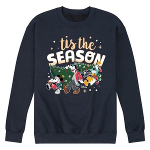 Men's - Disney - Mickey And Friends Tis The Season Graphic Fleece Sweatshirt - 1 of 4