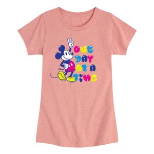 Girls' - Disney - One Day At A Time Fitted Short Sleeve Graphic T-Shirt - 1 of 4