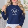 Simply Sage Market Women's Graphic Sweatshirt Embroidered Beverly Hills Tennis Raquet - 2 of 3