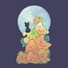 Women's Design By Humans Cat Pumpkin Pile By AwkwardDragon Racerback Tank Top - 2 of 3