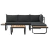 vidaXL Sofa Set of 2 Anthracite Aluminum Medium Modular Sofa - 2 of 4