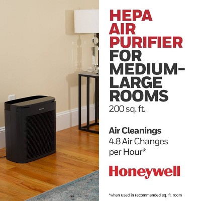Honeywell Black HEPA Air Purifier for Medium-Large Rooms