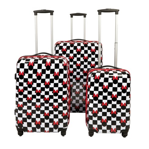 Disney Minnie Mouse 3 Piece Multicolored Luggage Assortment Set - image 1 of 4