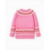 Disney Mickey and Friends Toddler Girl 1pc Minnie Mouse Heart Pattern Long-sleeve Knitwear - 2 of 4