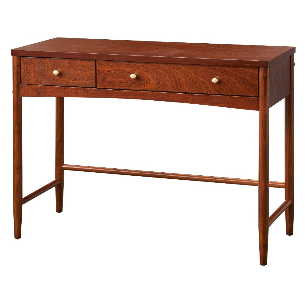 Lifestorey Linwood 2 Drawer Desk Walnut