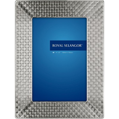 Royal Selangor 013007R Wave Photoframe, 4" x 6", Pewter
