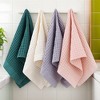 REGALWOVEN Bathroom Hotel Spa 100% Cotton Soft Absorbent Waffle Hand Towel 14 x 30 Inch 2 Pcs - 3 of 4