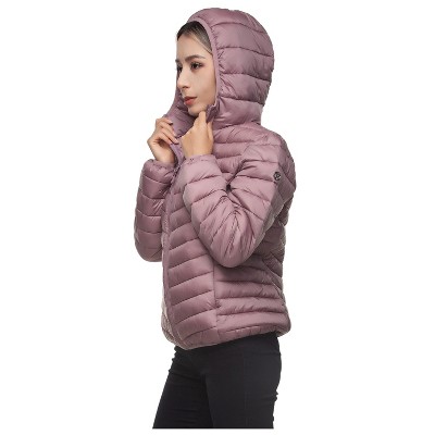 Женские куртки Rokka&Rolla Women's Light Packable Puffer Jacket-Mauve, size X Large — фото 7