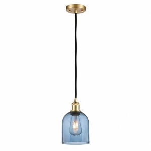 Bella - 1 Light Cord Hung Mini Pendant In Industrial Style-9.5 Inches Tall and 5.5 Inches Wide - 1 of 1