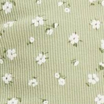 Dusted Olive Green Floral