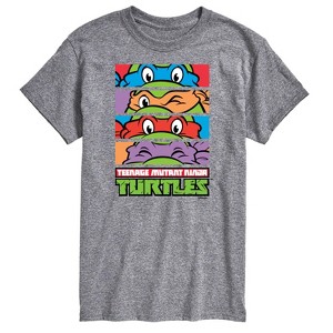 Men's - Teenage Mutant Ninja Turtles - Stacked Faces Short Sleeve Graphic T-Shirt - 1 of 4