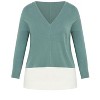 Avenue Women's Plus Size So Sweet Sweater - 4 of 4