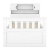 NicBex Twin Size Bed 85" L Modern Wooden Bed Frame with Storage Headboard and 4 Drawers for Bedroom, Guest Room, No Box Spring Required, White - 3 of 4