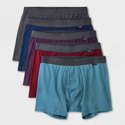 Men's Boxer Briefs 5pk - Goodfellow & Co™ Plum Purple/burgundy