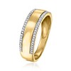 Ross-Simons 0.15 ct. t.w. Diamond-Edge Ring in 18kt Gold Over Sterling - 3 of 4