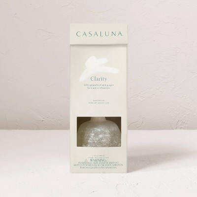 6.7 fl oz Clarity Oil Diffuser - Casaluna™: Aromatherapy with Bergamot, Grapefruit Scents, No Battery Required