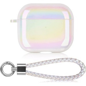 Worryfree Gadgets Case Compatible with Apple AirPods 3 Case Gen 3 Hard Stylish Protective TPU Cover Skin for AirPods 3 Cover Wireless Charging - 1 of 4