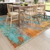 Lahome Modern Abstract Washable Area Rug-Soft Carpet for Living Room, Bedroom, or Office - 3 of 4