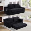 Double Corduroy Convertible Boneless Sofa with 2-in-1 Design and Space-Saving - 3 of 4