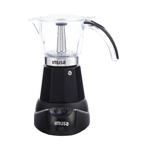 IMUSA 4 Cup Electric Espresso/Cappuccino Maker 800 Watts - Black
