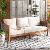 Amanda 3 Seater Sofa - Indoor/Outdoor - PAT7093 - Natural/Taupe - Safavieh - 2 of 4