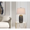 Cal Lighting BO-3089TB-2 150W 3 Way Menlo Resin Table Lamp with Hardback Taper Drum Fabric Shade (Sold As Pairs) - 4 of 4