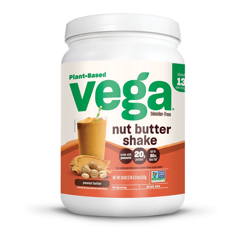 Vega Nut Butter Nutritional Shake - Peanut Butter - 18oz, 1 of 5