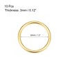 Unique Bargains Zinc Alloy Craft DIY Accessories Hardware Bag Belt O-Ring Buckles 10 Pcs - 2 of 3