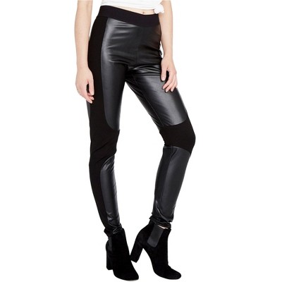 Rachel Roy Womens Simone Faux Leather Stretch Casual Legging Pants