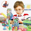 PICASSO-TILES 650 PC Marble Run Track with Storage Bin Set Building Block & Magnetic Tiles, Building STEM Toy for Kids 3+ - 2 of 4