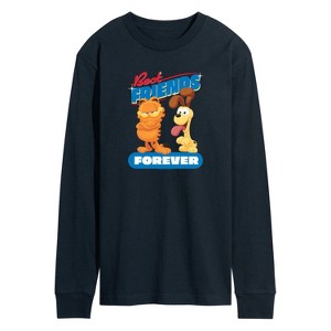 Men's - Garfield - Best Friends Forever Long Sleeve Graphic T-Shirt - 1 of 4