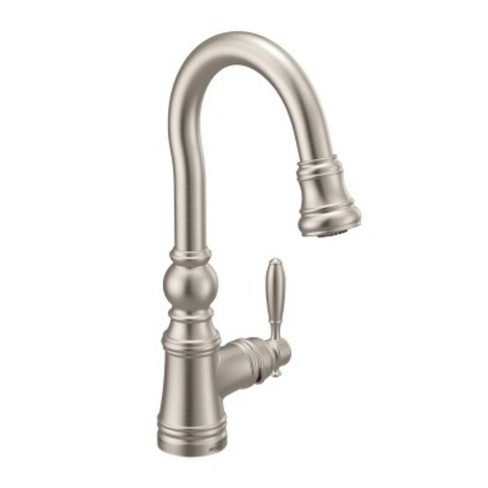 Moen S53004 Weymouth 1 5 Gpm Single Hole Pull Down Bar Faucet With