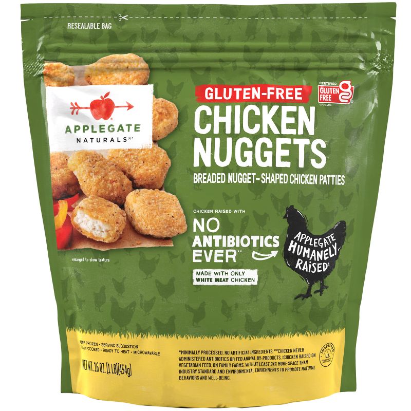 Applegate Naturals Gluten Free Family Size Chicken Nuggets - Frozen - 16oz, 1 of 6
