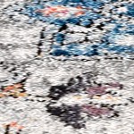 ivory/peacock blue/coral