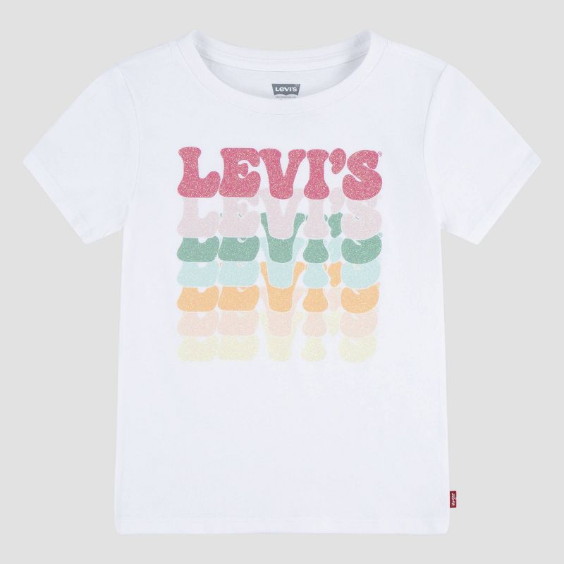 Levi&#39;s® Girls' Short Sleeve Retro T-Shirt - White, 1 of 5