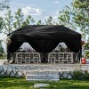 10x20 FT Pop Up Canopy Tent Outdoor Canopy, Heavy Duty Instant Tent With 6 Removable Sidewalls - 2 of 4