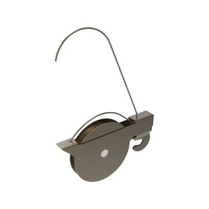 Brixwell 10-469M Patio Screen Door Roller 1-1/4 Steel Wheel Delrin Bushing - 1 of 4