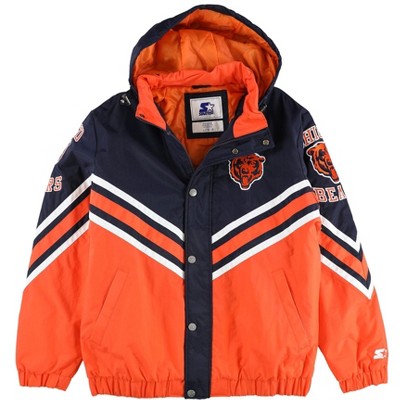STARTER Mens Chicago Bears Badge Windbreaker Jacket