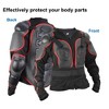 Unique Bargains Dirt Bike Motorcycle Riding Protective Full Body Armor Thorax Back Backbone Protector for Off-Road Cycling Red Size L - 4 of 4