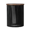Christopher Knight Home Zanvia 17.5" Round Acacia Wood Handcrafted Side Table - 4 of 4