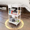 Acoinel 3/4/5 Tier Rolling Utility Cart with Drawer - 3 of 4