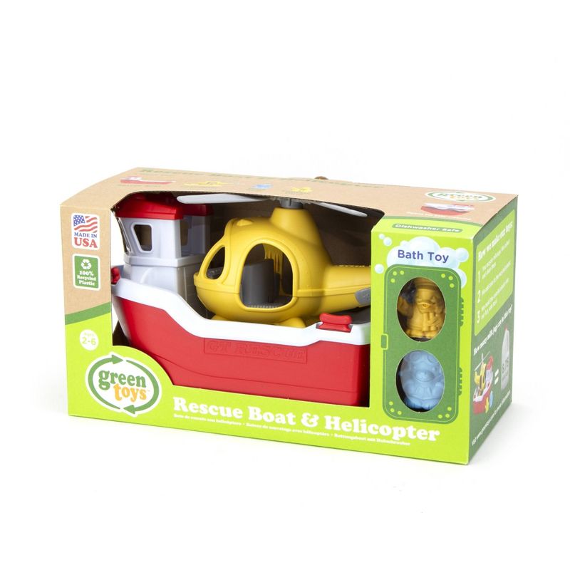 Green Toys Rescue Boat &#38; Helicopter, 5 of 14