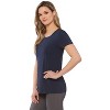 Rekucci Short Sleeve Scoop Neck Stretch T-Shirt for Women - 2 of 3