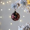 Whisen D3.9" Christmas Ball Ornaments, Glass Decorative Hanging Ball Christmas Tree Ornaments, Set of 6 - 2 of 4