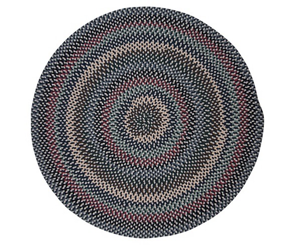 Boston Common Braided Area Rug - Winter Blues - (6' Round) - Colonial Mills