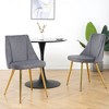 NicBex Set of 4 Dining Chair Upholstered Velvet Dining Room Furniture Side Chair with Metal Legs - 2 of 4