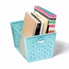Spectrum Diversified Macklin Medium Basket Blue: Metal Utility Storage, Portable Organization, 10.4" H x 17.5" D - 2 of 4