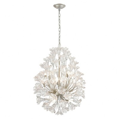 Elk Home Celene 12 - Light Chandelier in  Aged Silver